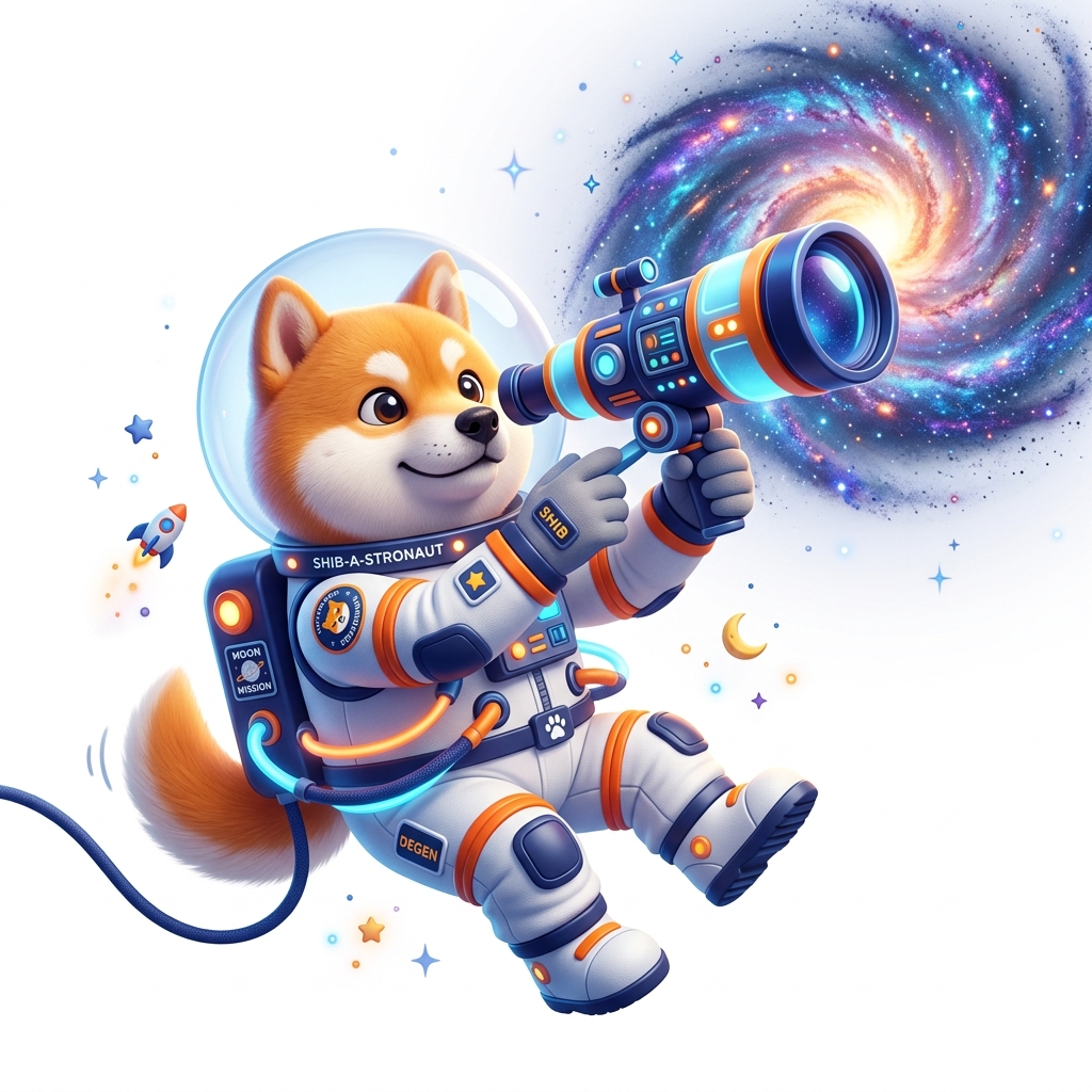 Shiba with Telescope